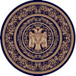 LOTOS Covor Lotos, Model Bisericesc, 15032, Albastru, Rotund, Diverse Dimensiuni, 1800 gr mp (2211698691526) Covor
