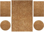 Fantasy Set 5 Covoare Fantasy 12500-12, Maro Deschis, 2 buc 80x150 cm, 1 buc 200x300 cm, 2 buc rotunde 67x67 cm (PACHET2-12500-12) Covor
