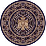 LOTOS Covor Lotos, Model Bisericesc, 15032, Albastru, Rotund, Diverse Dimensiuni, 1800 gr mp (2211698559192) Covor
