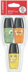 STABILO Textmarker Stabilo Boss Mini Monster, 3buc/blister (SW36009) - officeclass