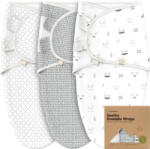 KeaBabies Пелени за повиване KeaBabies - Organic, 3 броя, 0-3 м, горски животни (KB060-001) - ozone
