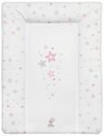 Color pelenkázó lap puha kicsi 70x50cm rózsaszín csillag - neobaby