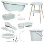 bébé-jou Sense plus 8 részes digitális babakád és kádállvány fürdető szett sky green b4289055