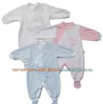 Trimex Plüss hosszú ujjú rugdalózó 68-as fehér