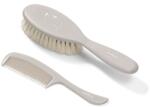 Babyono fésű-kefe természetes szuperpuha sörtékkel szürke 568/03 - neobaby