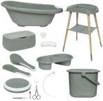 bébé-jou Sense plus 8 részes babakád digitális hőmérővel és kádállvány fürdető szett breeze green b428930