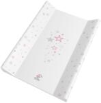 Color pelenkázó lap merev 2 oldalú 70x50cm rózsaszín csillag - neobaby