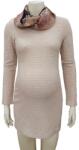 Mommystyle Kötött kismama felső sállal (xl) - beige