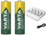 Bosch VARTA 2 x 1.2V HR20 (D) + 2 x 1.2V HR6 (AA) ceruzaakkumulátor és töltő szett (1600A032E9)