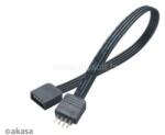 Akasa 4pin RGB LED apa-anya világítást hosszabbító kábel - 50 cm (AK-CBLD01-50BK) (AK-CBLD01-50BK)