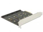 Delock PCI Express-kártya x4 > 4 x belső M. 2 Key B (89888) (89888) - aqua