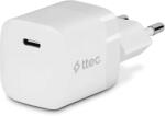 Ttec SmartCharger hálózati töltő USB-C csatlakozással 30W PD, fehér (2SCP03B) (2SCP03B)