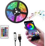 Baterie Centrum Bandă LED RGB dimabilă LED/6W/5V 2 m + telecomandă (BC0581)