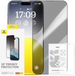 Baseus Diamond privacy edzett üvegfólia iPhone 15 Pro üvegfólia