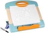 Smoby Tabletă de călătorie pentru desenat Modulo Slate Blue Smoby pliabil ușor portabil cu pânză de șters marker și 4 hârtii de la 3 ani (SM410712)
