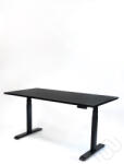  InspiDesk Expert Állítható Magasságú Asztal - Fekete 118x80x2, 5 cm lappal