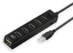 ACT AC6215 USB Hub cu 7 porturi cu comutator de pornire și oprire (AC6215)