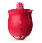 Passion Labs Stimulator Clitoris Erotic Mist, 9 Moduri Vibratii, 9 Moduri Licking, Silicon, USB Magnetic, Rosu, Passion Labs, Rose Collection Vibrator