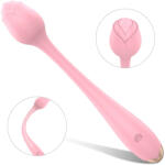 Passion Labs Vibrator Bendable Romance, 9 Moduri Vibratii, USB, Silicon, Roz, 22 cm, Passion Labs, Rose Collection Vibrator