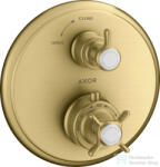 Hansgrohe Axor Montreux termosztátos falsík alatti kád/zuhany csaptelep, szálcsiszolt arany hatású 16800250 (16800250)