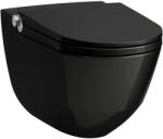 Laufen H8206910200001 Cleanet Riva bidéfunkciós fali Wc, perem nélküli , mélyöblítéses FEKETE FÉNYES
