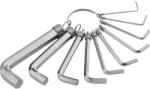 SPARTA HEX imbuszkulcs szett 1, 5-10mm, CrV, 10 db nikkel (112685) - kellegyszerszam
