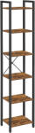 VASAGLE Könyvespolc, álló polc, rusztikus barna 40x30x187cm (LLS101B01)
