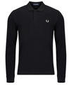 Fred Perry Hosszú ujjú galléros pólók LS PLAIN Fekete EU XL