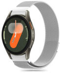 Tech-Protect Milanese szíj Samsung Galaxy Watch 4 / 5 / 5 Pro / 6 / 7 / FE, silver