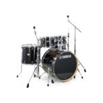 Yamaha SBP2F5RBL Stage Custom Birch dobszerelés, Raven Black, HW-680W állványzattal