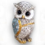  Bagoly dísz figura kék - ajandek-eger - 590 Ft