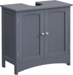 VASAGLE Dulap de depozitare sub chiuveta, 60 x 60 x 30 cm, gri (BBC001G01)