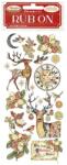  Rub-on matrica, Christmas greetings deer