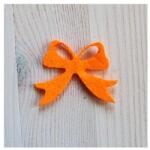  Filc masni, narancs. Mérete: 5x4 cm