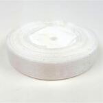  Organza szalag, fehér, szélessége: 20 mm. Az ár 1 méterre vonatkozik