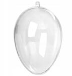  Átlátszó akril tojás, szétválasztható, mérete: 10 cm