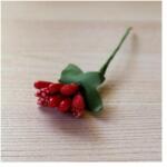  Bibeköteg, piros. Teljes hossza: 85 mm