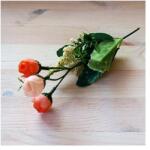  Világos és sötét barackszínű rózsabimbó csokor, 3 bimbó/cs