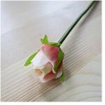  Szálas rózsabimbó, rózsaszín. Teljes hossza: 27 cm, virág mérete: 25x35 mm