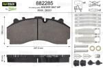 VALEO set placute frana, frana disc VALEO OPTIPACK 882285 (882285)