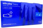 Mercator Medical NITRYLEX BASIC - Mănuși din nitril (fără pulbere) albastru închis, 100 buc, M