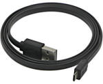 Logo Cablu USB (2.0), USB A tată reversibil - microUSB tată reversibil, 0, 3 m, plat, negru, cu două fețe, ALIMENTARE