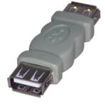 Logo Conector USB, (2.0), USB A mamă - USB A mamă, gri, Logo blister 29241, SUPREME