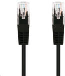 C-Tech patchcord Cat5e, UTP, negru, 3m (CB-PP5-3BK)