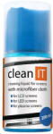 CLEAN IT Soluție de curățare ecran 200 ml cu o cârpă în capac (CL-180)