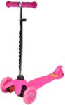 SKITT MINI SCOOTER trotinetă cu trei roți cu roți strălucitoare, roz Trotineta