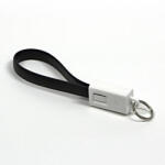 Logo Cablu USB cu logo (2.0), USB A tată - microUSB tată, 0, 2 m, negru, blister, breloc, SUPREME
