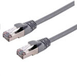 C-TECH Patchcord Cat6a, S/FTP, gri, 15m (CB-PP6A-15)