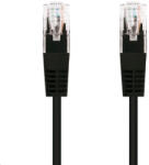 C-Tech patchcord Cat5e, UTP, negru, 1m (CB-PP5-1BK)