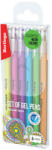 Berlingo Berlingo, rolă cu gel, culoare, set de 6 bucăți, 0.8mm, Brilliant Neon